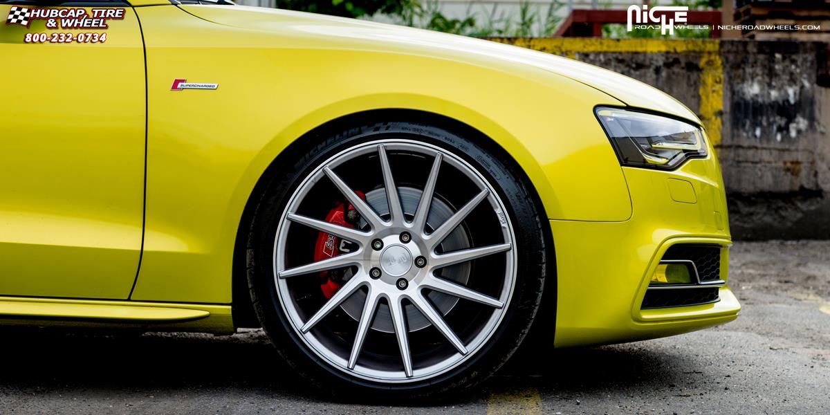 vehicle gallery/audi s5 niche surge m112 20x105  Silver & Machined wheels and rims