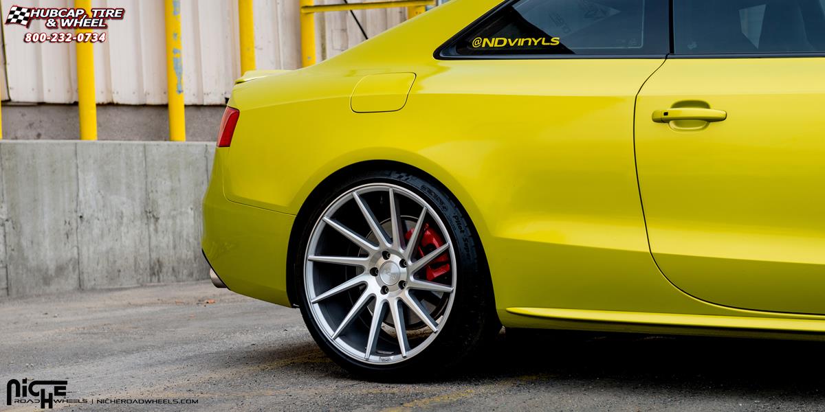 vehicle gallery/audi s5 niche surge m112 20x105  Silver & Machined wheels and rims