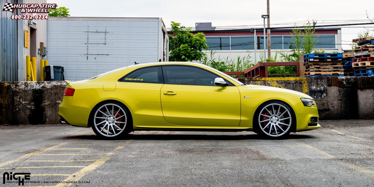 vehicle gallery/audi s5 niche surge m112 20x105  Silver & Machined wheels and rims
