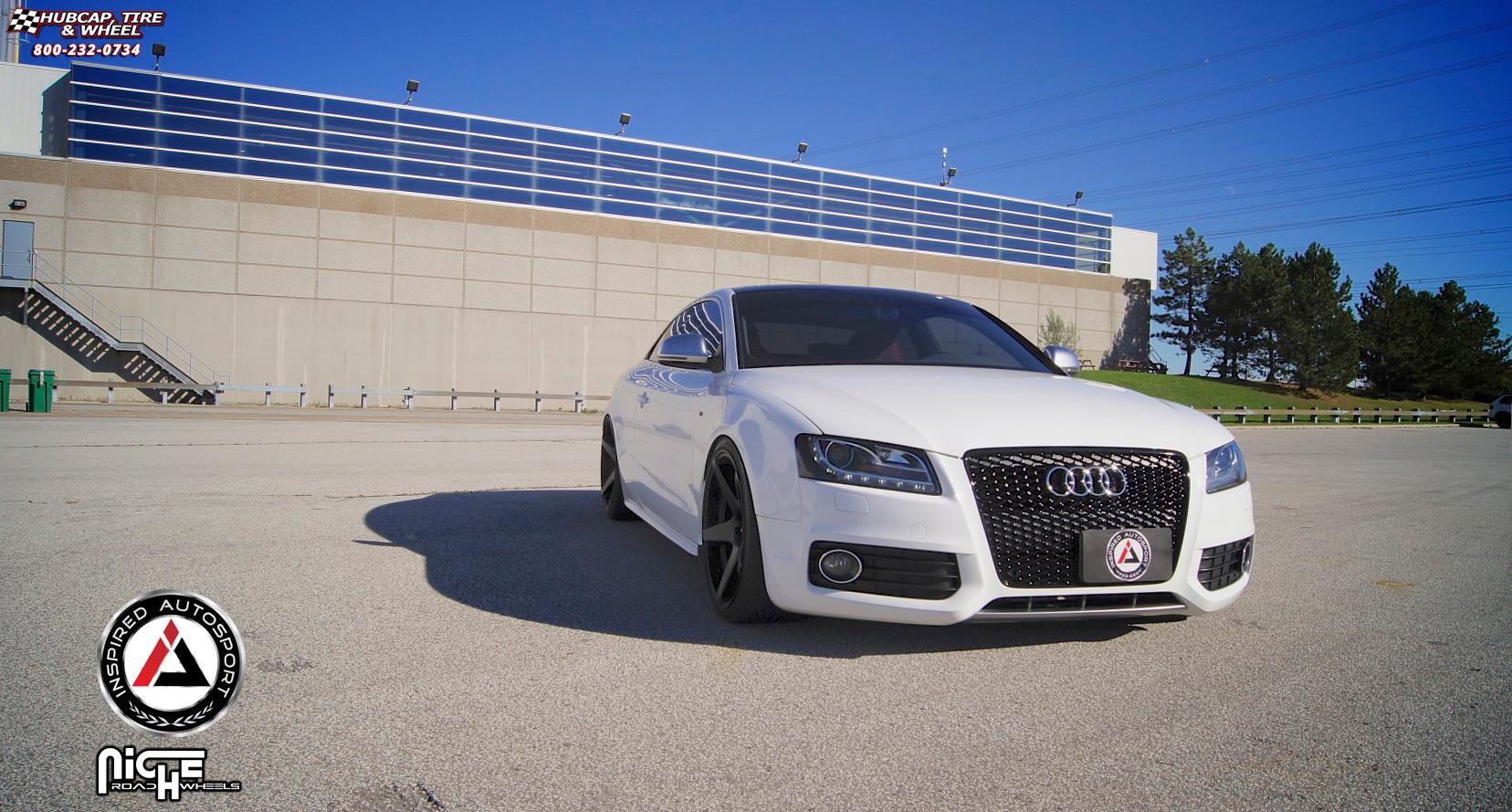 vehicle gallery/audi s5 niche gt 5 m133  Satin Black wheels and rims