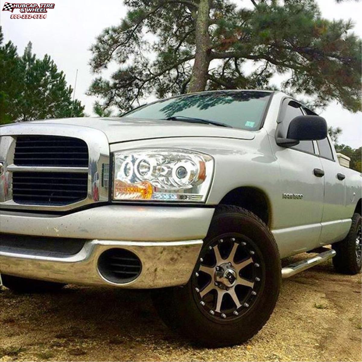 vehicle gallery/ram 1500 xd series xd798 addict  Matte Black Machined wheels and rims