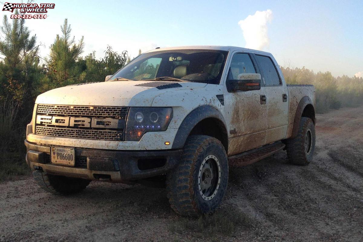 vehicle gallery/2013 ford f 150 xd series xd125 enduro x  Matte Black Machined Bead Ring wheels and rims