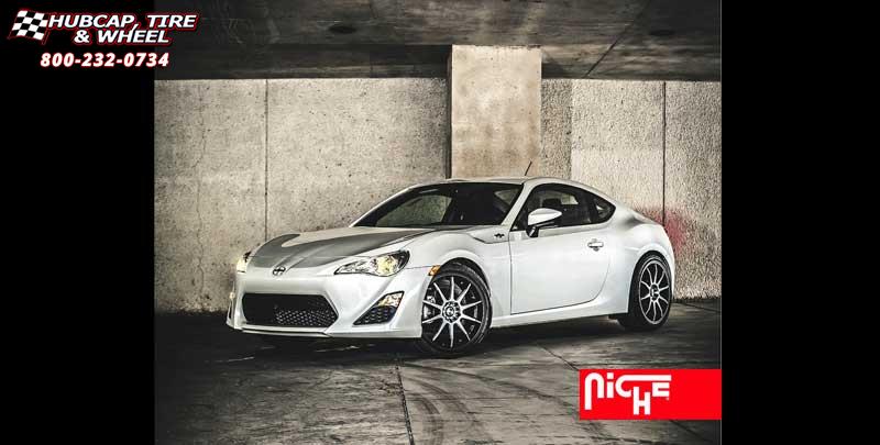 vehicle gallery/scion fr s niche nr10 m122 18x8  Matte Black wheels and rims