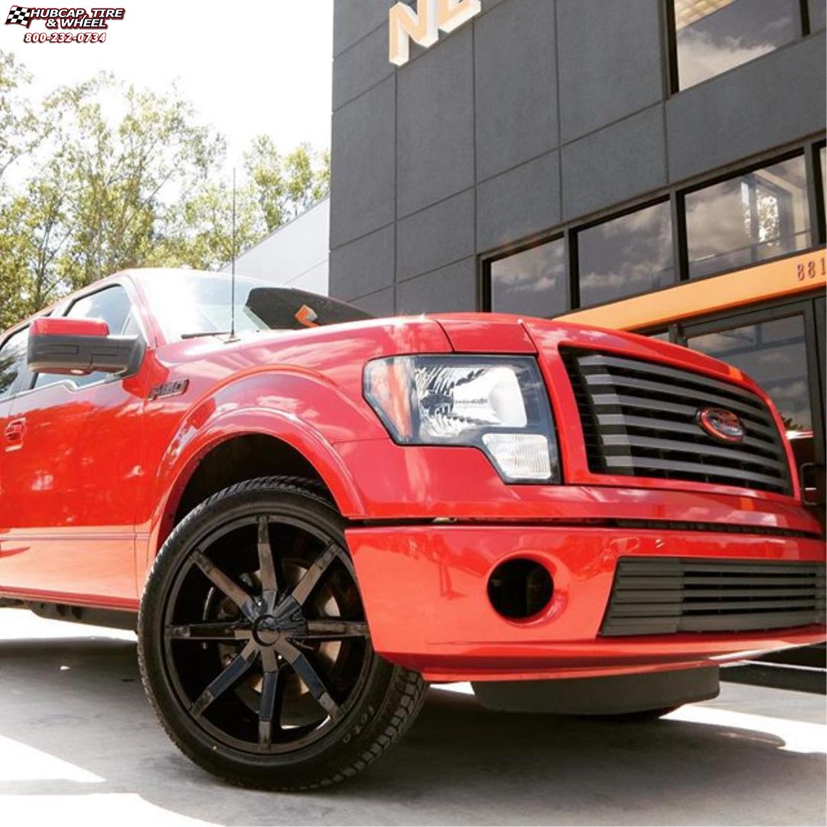 vehicle gallery/ford f 150 xd series km651 slide  Gloss Black wheels and rims