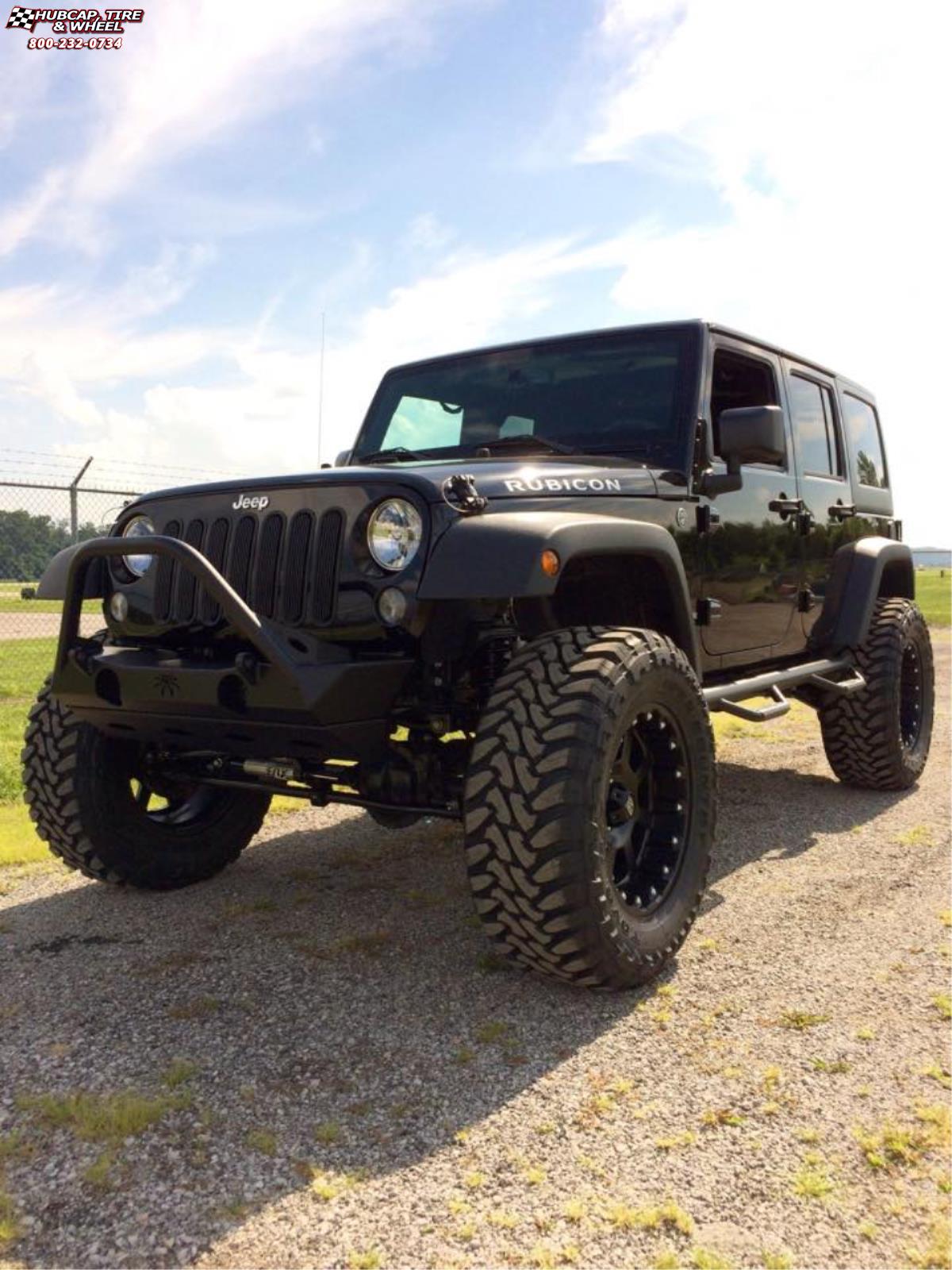 vehicle gallery/jeep wrangler xd series xd807 strike x  Matte Black wheels and rims