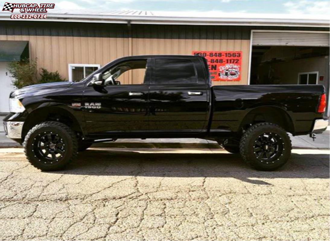 vehicle gallery/ram 1500 moto metal mo962  Gloss Black & Milled wheels and rims