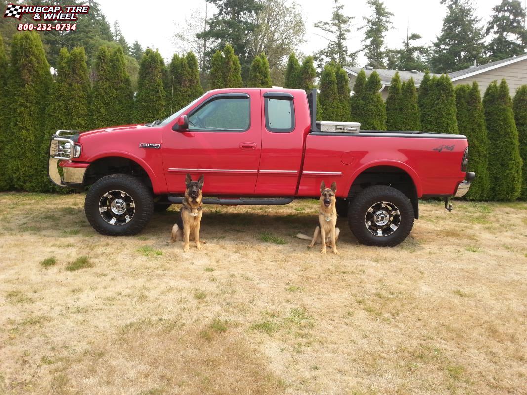 vehicle gallery/ford f 150 xd series xd797 spy 17x9  Gloss Black Machined wheels and rims