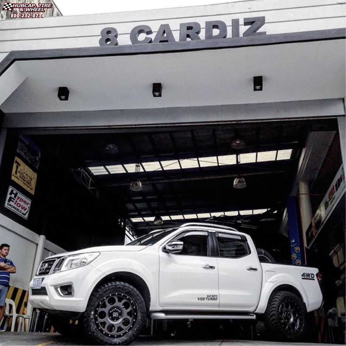 vehicle gallery/nissan navara xd series xd126 enduro pro x  Matte Gray and Black Ring wheels and rims