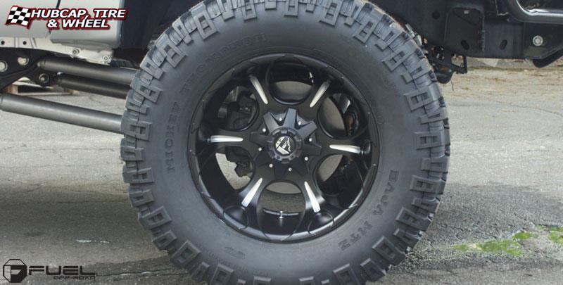 vehicle gallery/ford f 250 fuel dune d523 20X12  Black & Milled wheels and rims