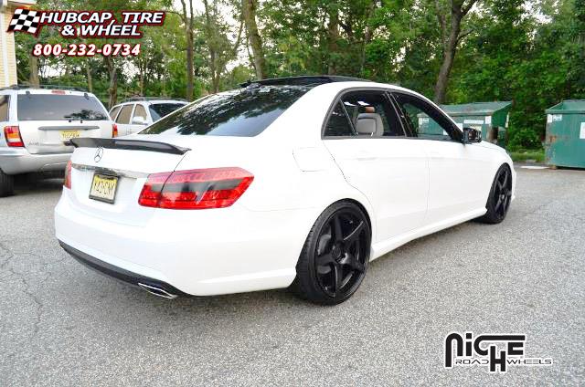 vehicle gallery/mercedes benz e350 niche gt 5 m133  Satin Black wheels and rims