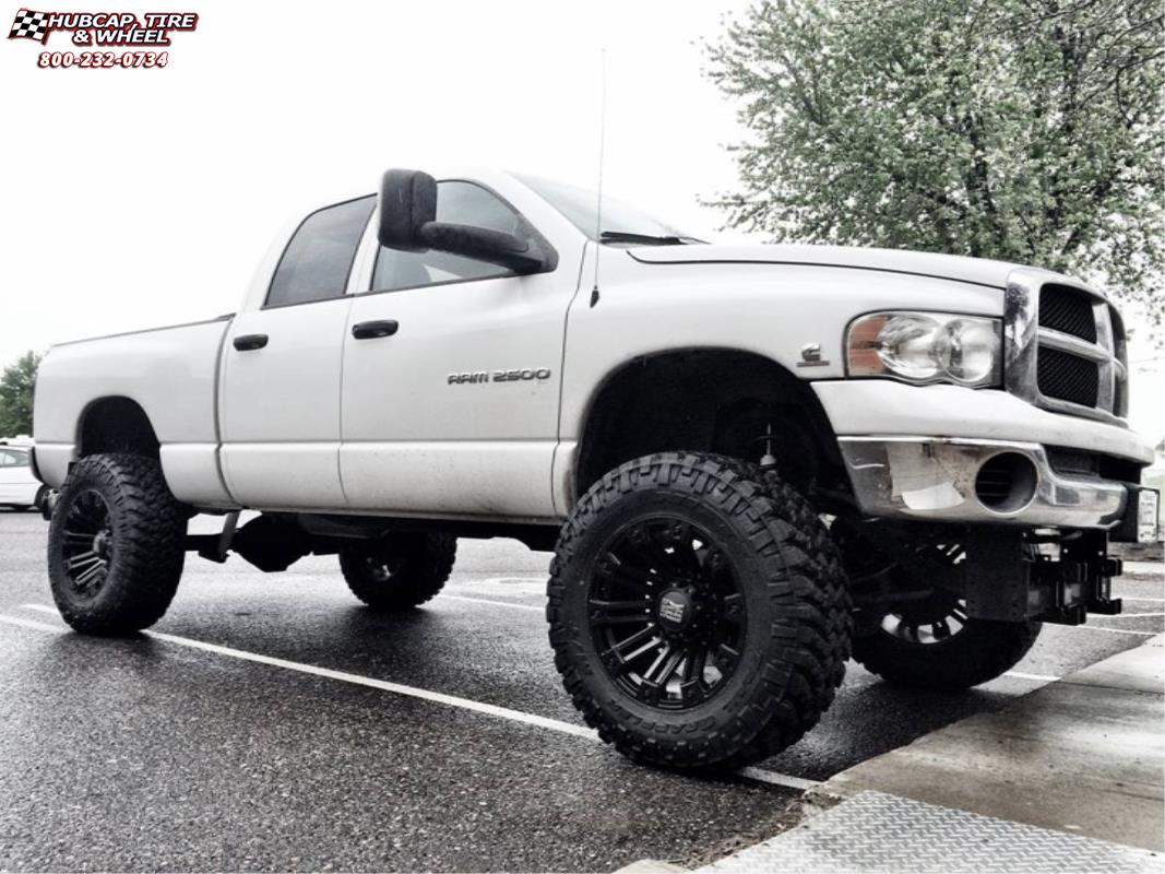 vehicle gallery/ram 2500 xd series xd810 brigade  Black wheels and rims