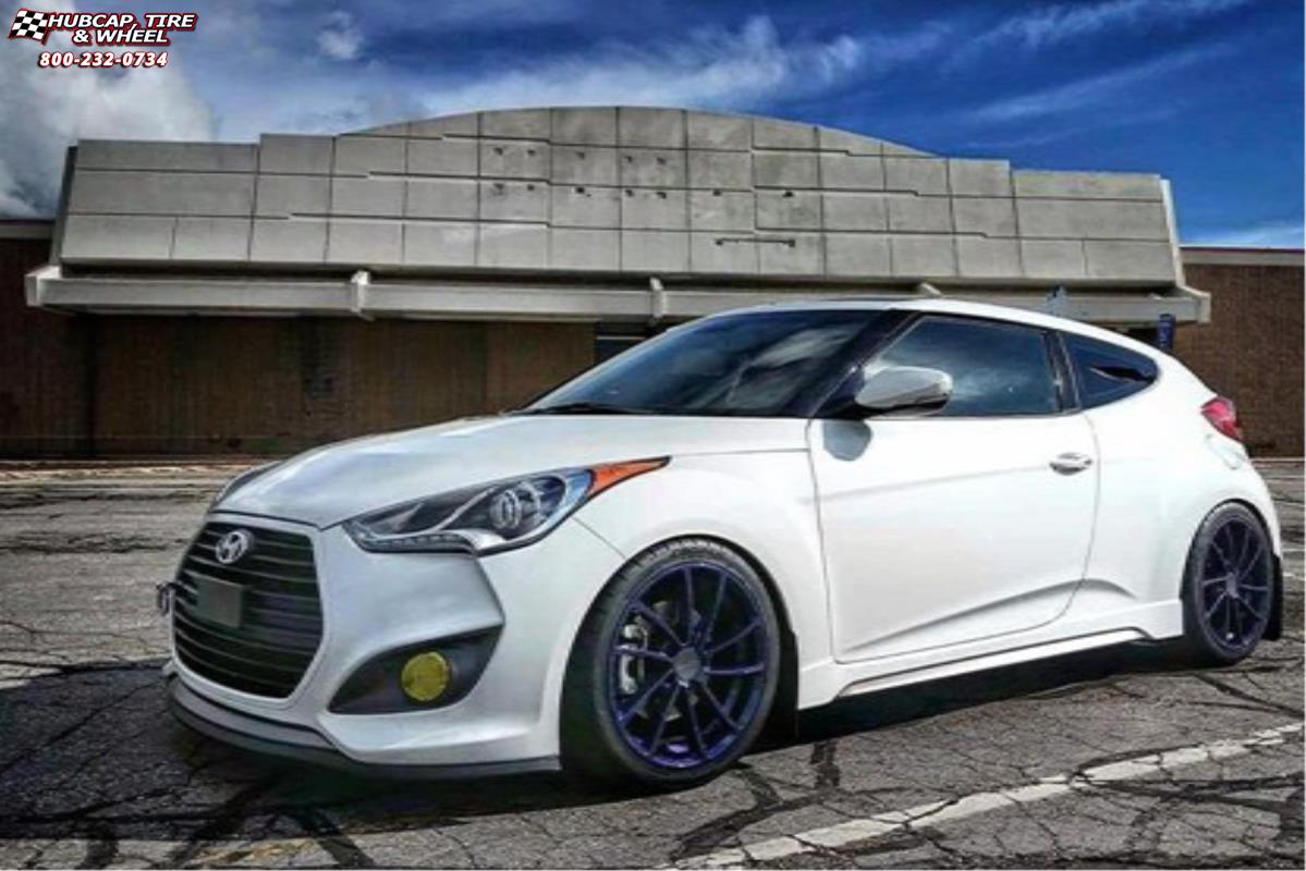vehicle gallery/hyundai veloster xd series km691 spin  Purple wheels and rims