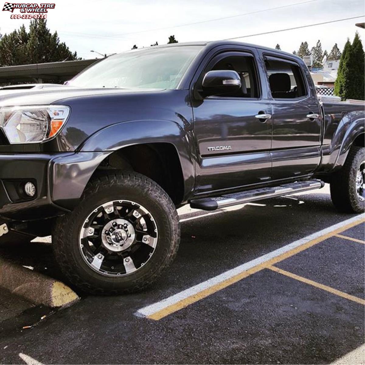 vehicle gallery/toyota tacoma xd series xd797 spy x  Gloss Black Machined wheels and rims