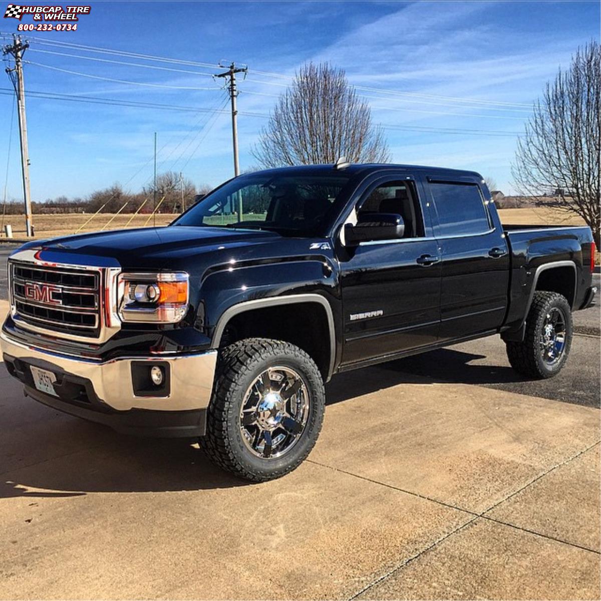vehicle gallery/gmc sierra 1500 xd series xd811 rockstar 2  Chrome Black Inserts wheels and rims