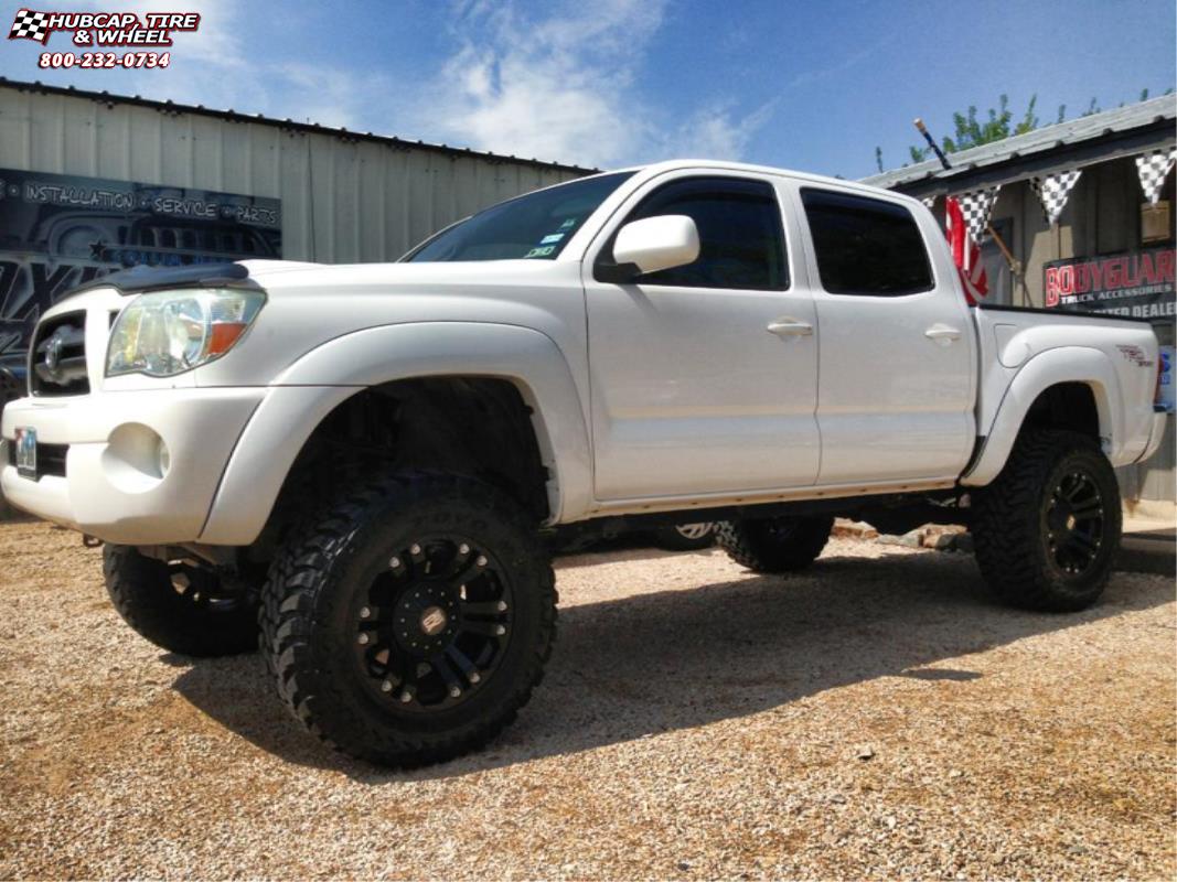 vehicle gallery/2009 toyota tacoma xd series xd778 monster x  Matte Black wheels and rims