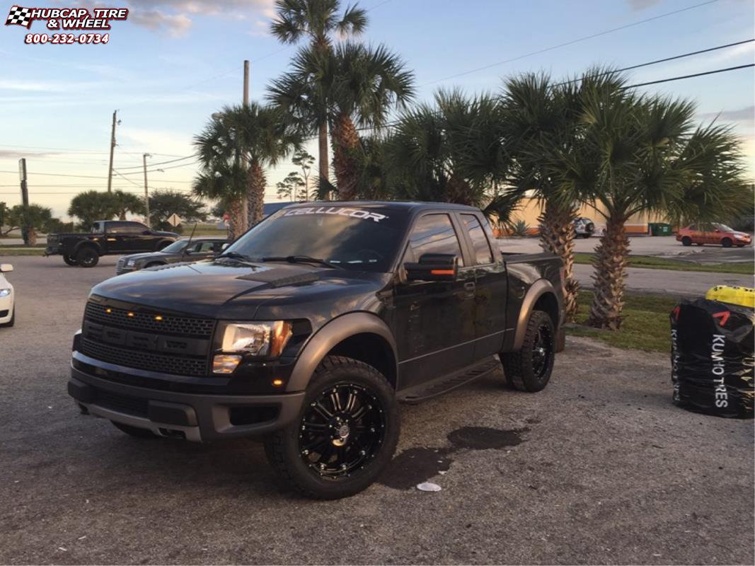 vehicle gallery/ford f 150 raptor xd series xd795 hoss x  Gloss Black wheels and rims