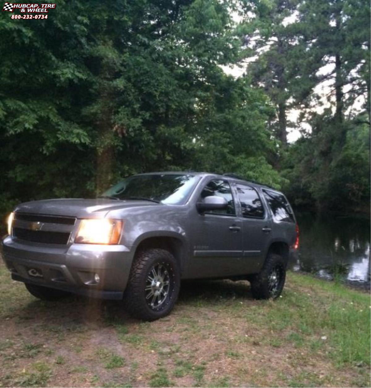 vehicle gallery/chevrolet tahoe xd series xd795 hoss x  Gloss Black Machined wheels and rims
