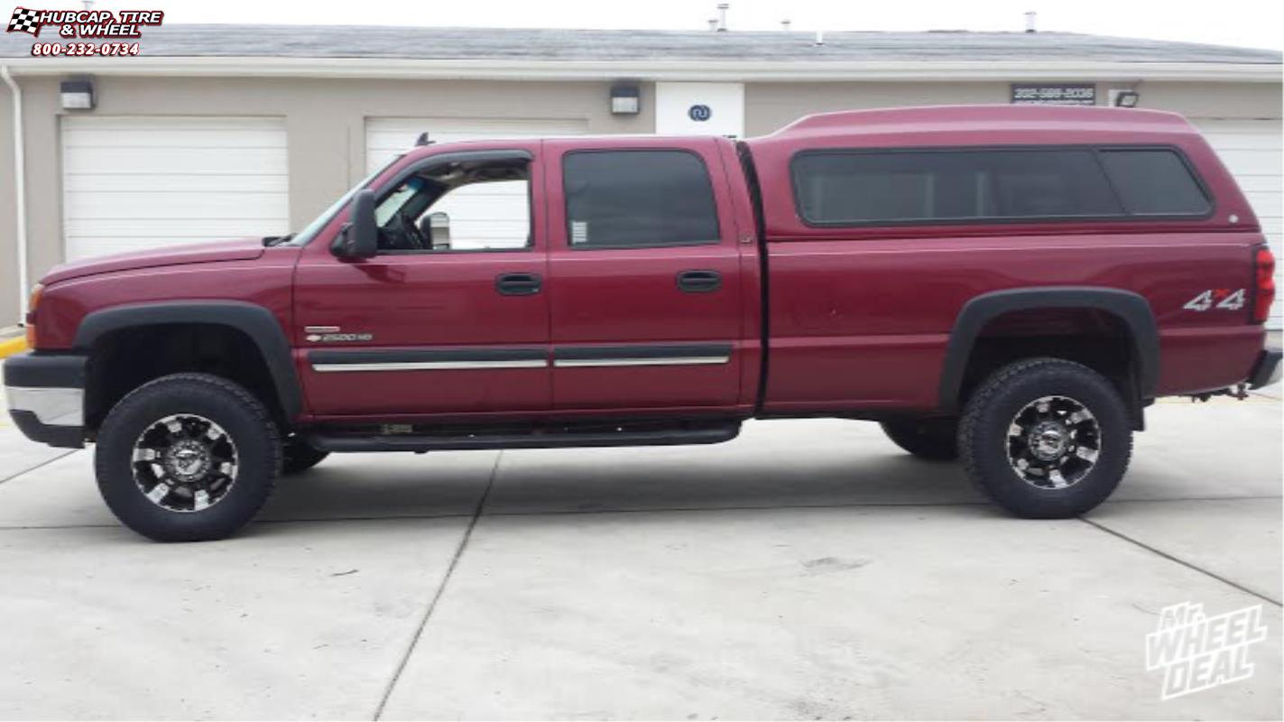 vehicle gallery/2006 chevrolet silverado 2500 xd series xd797 spy 17x9  Gloss Black Machined wheels and rims