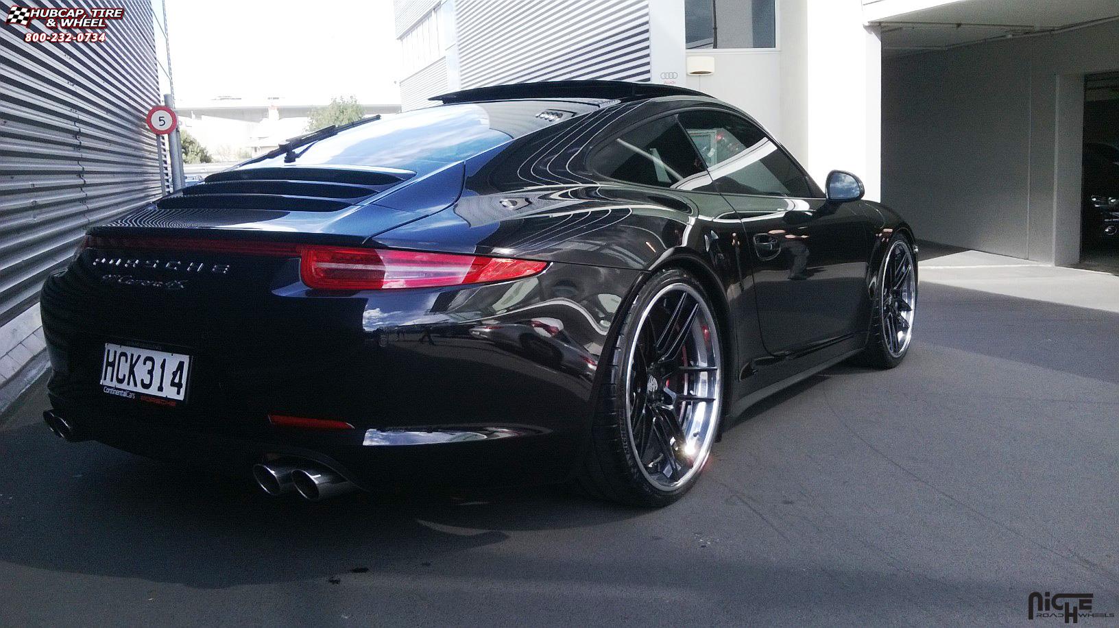 vehicle gallery/porsche 991 4s niche fiorano 21x9  Custom wheels and rims