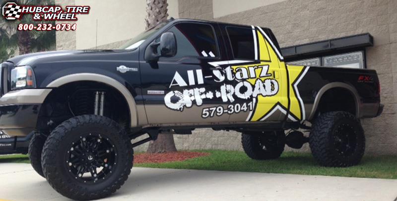 vehicle gallery/ford f 250 fuel hostage d531 22X14  Matte Black wheels and rims