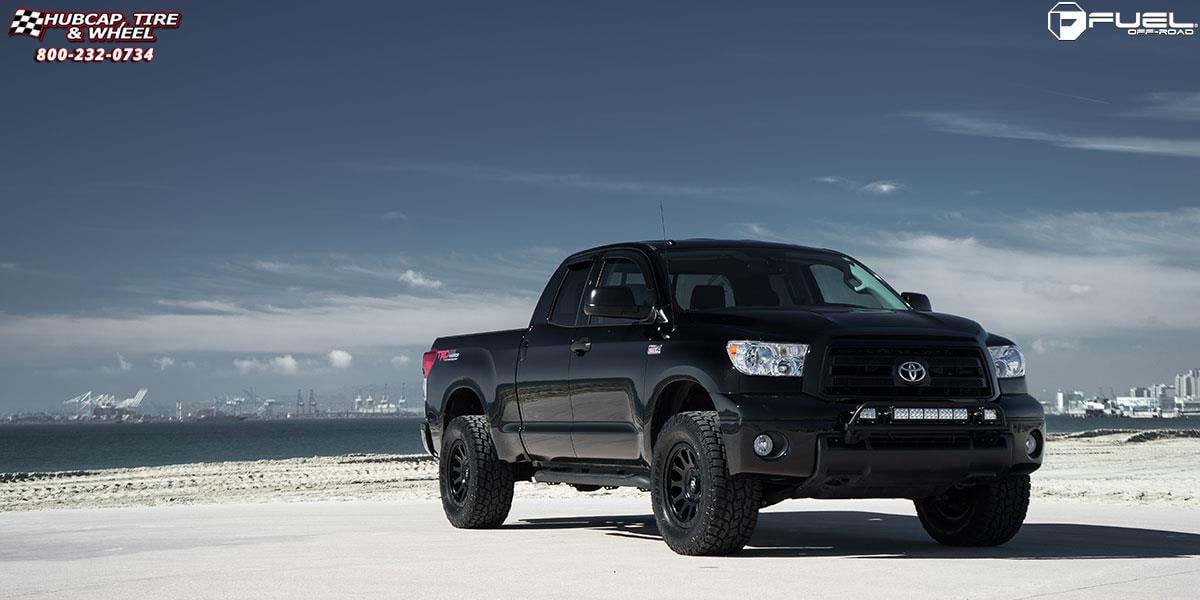 vehicle gallery/toyota tundra fuel vector d579 18X9  Matte Black wheels and rims