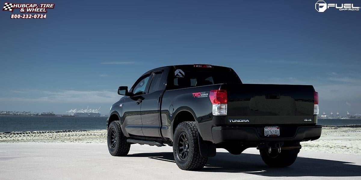 vehicle gallery/toyota tundra fuel vector d579 18X9  Matte Black wheels and rims