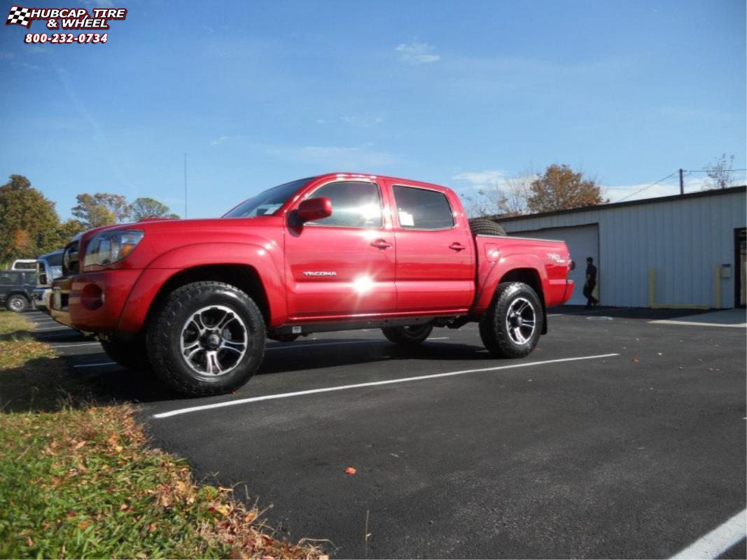 vehicle gallery/2011 toyota tacoma xd series xd801 crank  Matte Black Machined wheels and rims