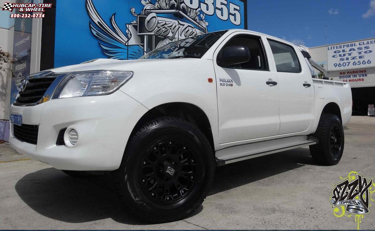 vehicle gallery/2014 toyota hilux moto metal moto metal  Matte Black wheels and rims