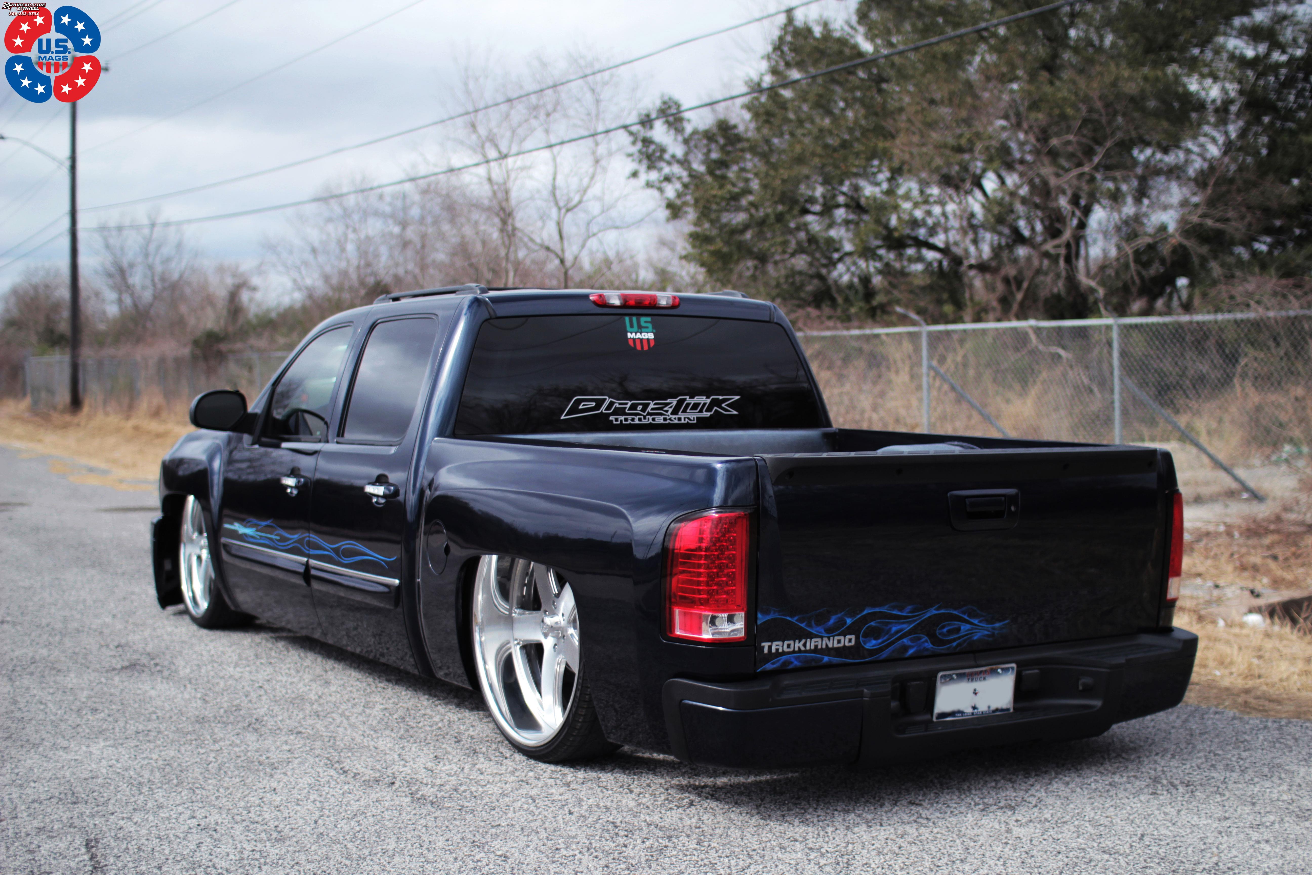 vehicle gallery/chevrolet silverado 1500 us mags hustler u458 26X9  Brushed Face, Hi Luster Windows wheels and rims