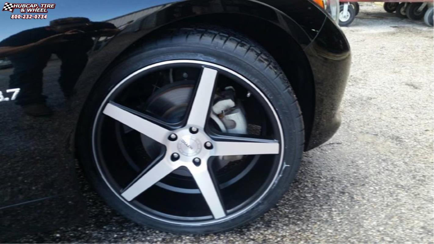 vehicle gallery/infiniti q50 xd series km685 district  Satin Black Machined wheels and rims