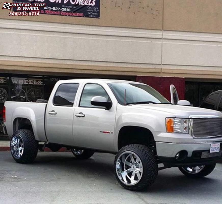 vehicle gallery/chevrolet silverado 1500 moto metal mo962  Chrome wheels and rims