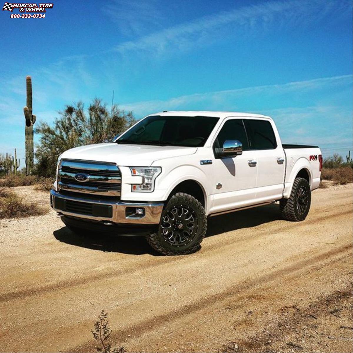 vehicle gallery/ford f 150 xd series xd808 menace x  Gloss Black Milled wheels and rims