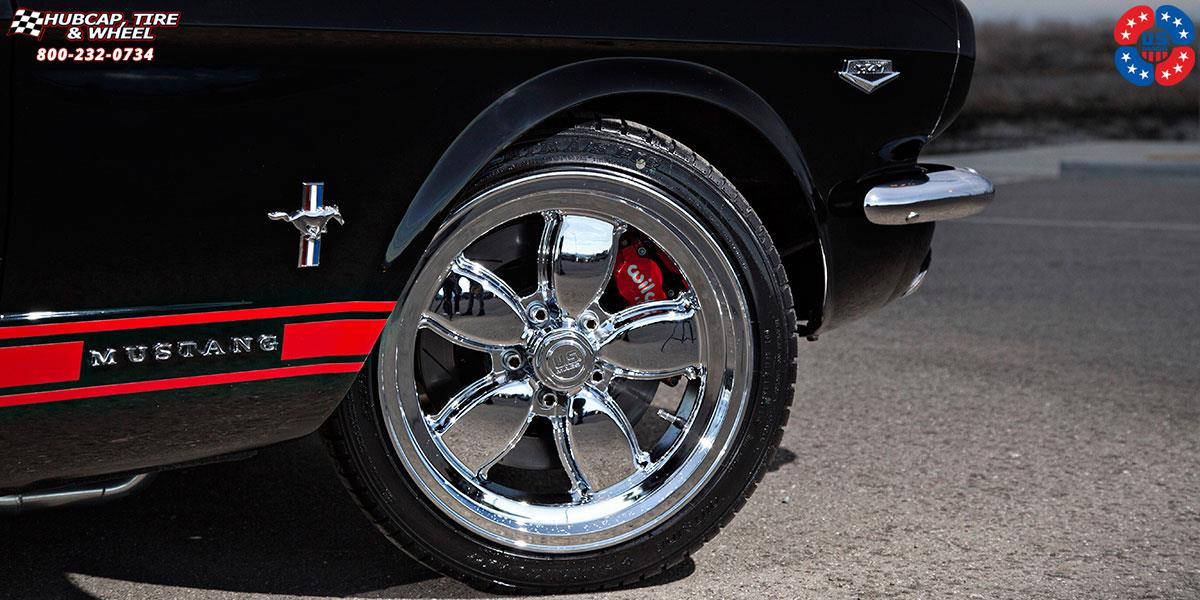 vehicle gallery/ford mustang us mags 200s u114 17X7  Chrome wheels and rims