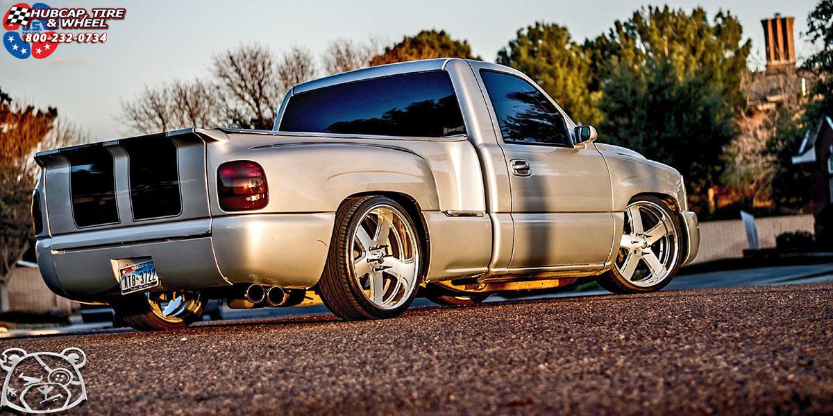 vehicle gallery/gmc sierra 1500 us mags hustler u458 0X0 Brushed Face, Hi Luster Windows wheels and rims