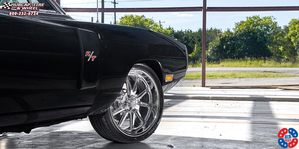vehicle gallery/dodge charger us mags rambler u110 20X9  Chrome wheels and rims