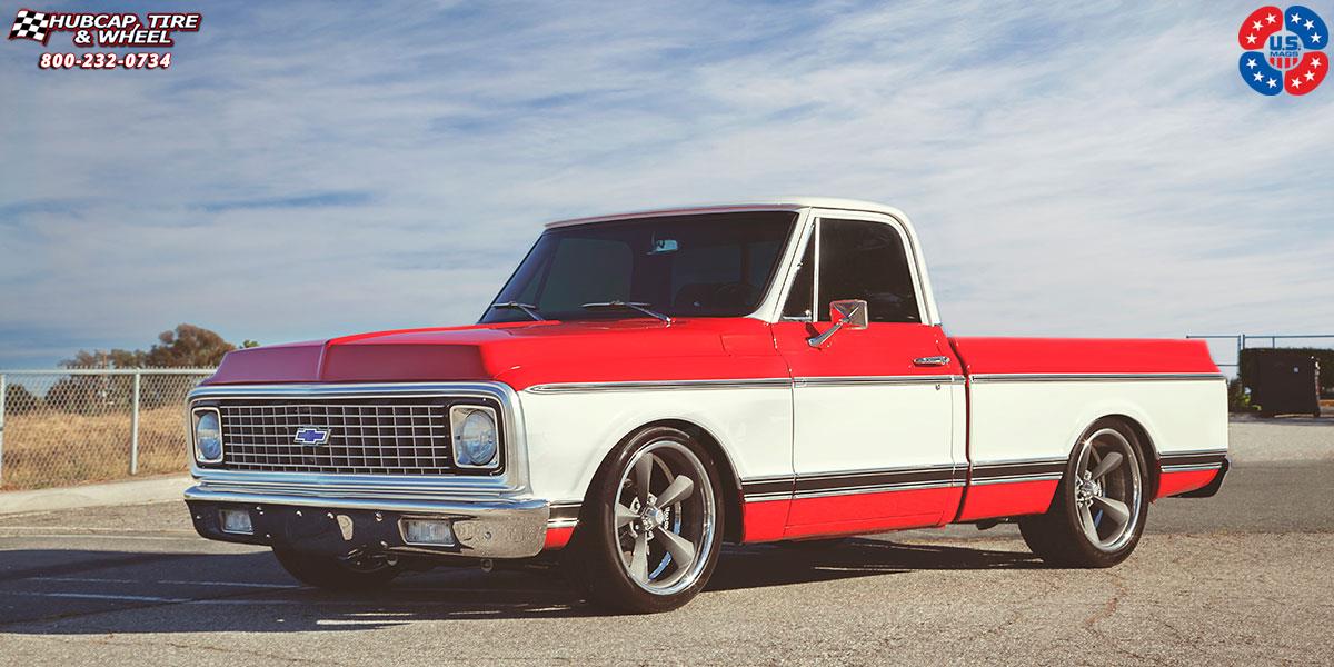 vehicle gallery/chevrolet c10 us mags standard u500 20X9  Textured Anthracite | Polished wheels and rims