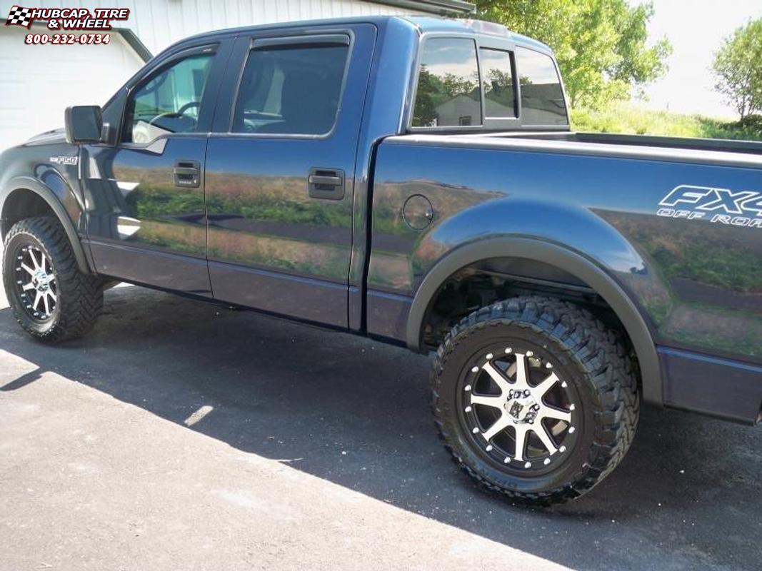 vehicle gallery/2006 ford f 150 xd series xd798 addict  Matte Black Machined wheels and rims