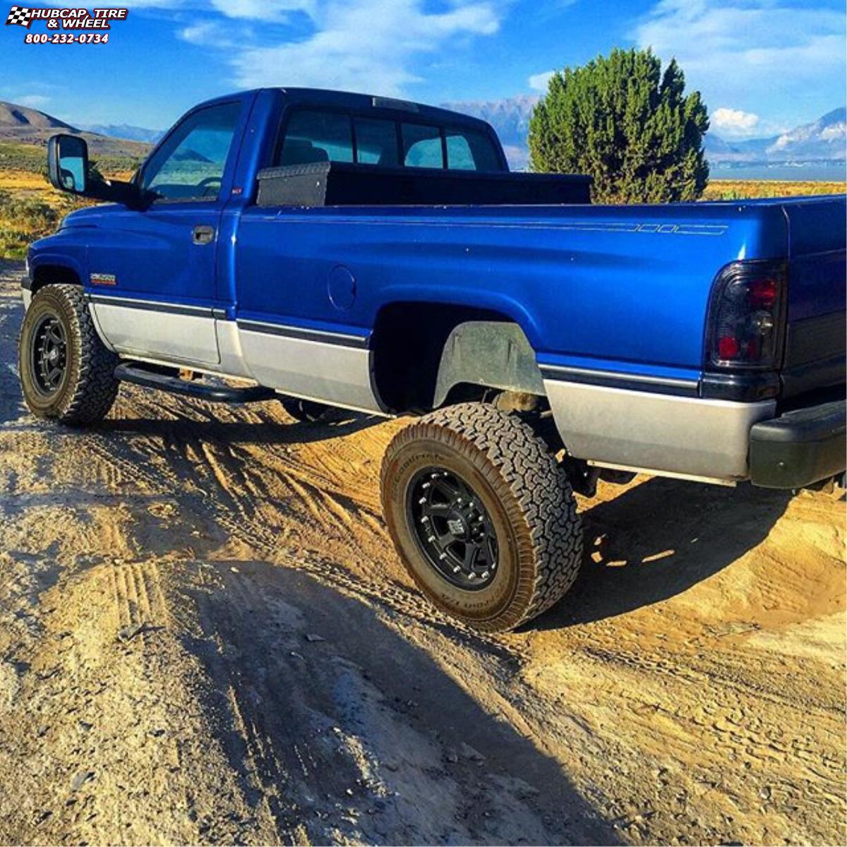 vehicle gallery/ram 2500 xd series xd798 addict  Matte Black wheels and rims