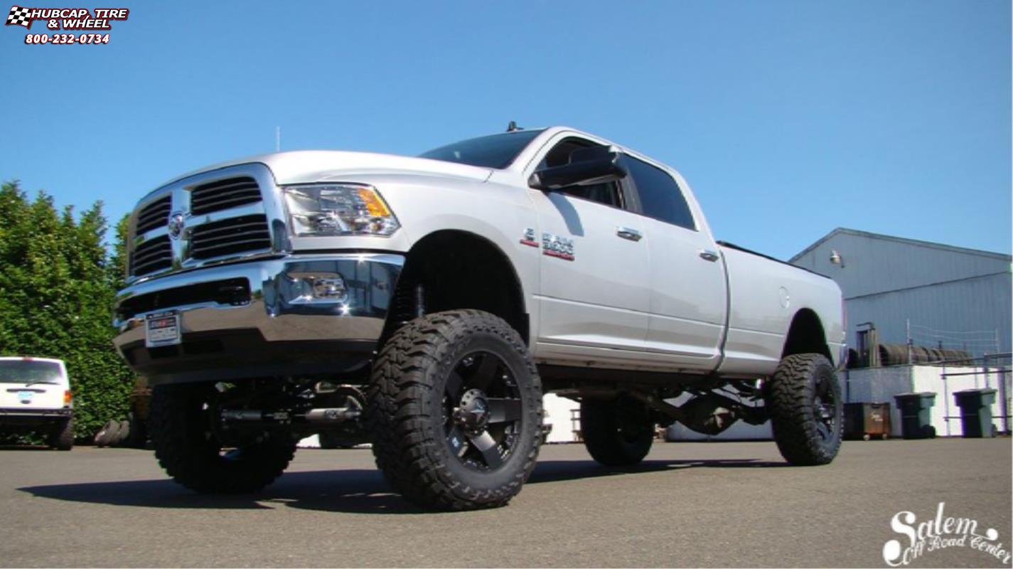 vehicle gallery/ram 3500 xd series xd775 rockstar x  Matte Black wheels and rims