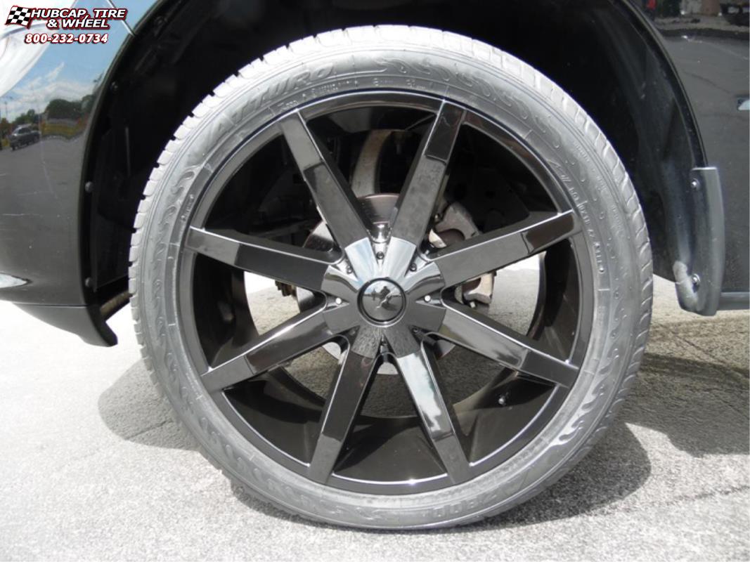 vehicle gallery/ram 1500 xd series km651 slide  Gloss Black wheels and rims