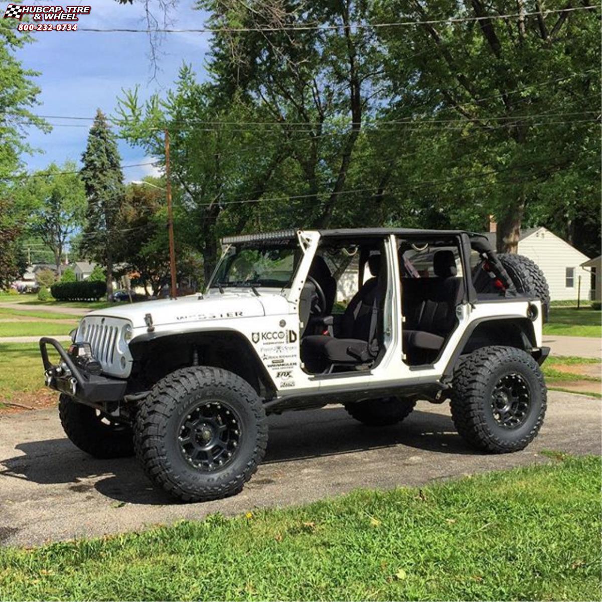 vehicle gallery/jeep wrangler xd series xd807 strike x  Matte Black wheels and rims