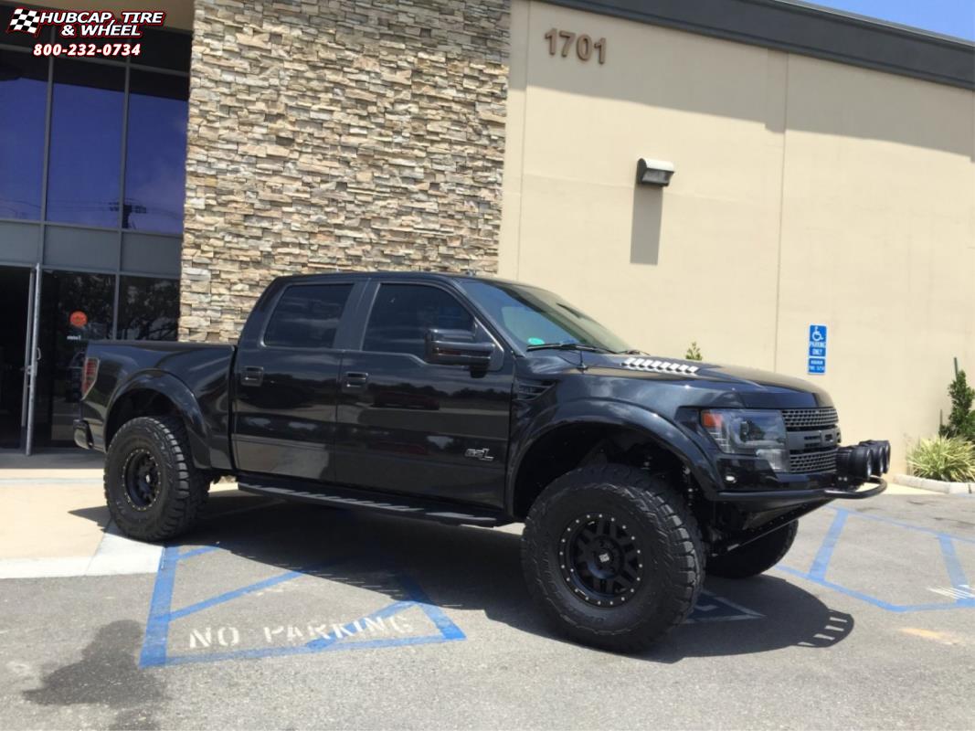 vehicle gallery/ford f 150 raptor xd series xd128 machete x  Satin Black wheels and rims