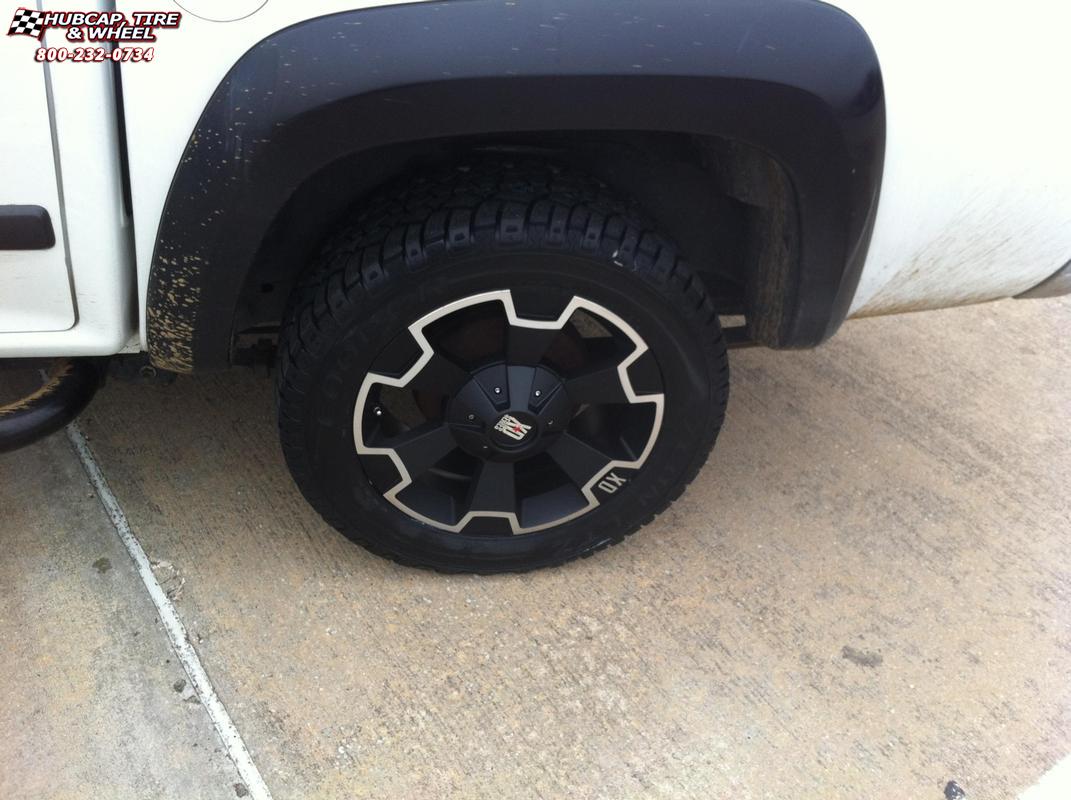 vehicle gallery/2007 chevrolet colorado xd series xd803 thump  Matte Black Machined wheels and rims