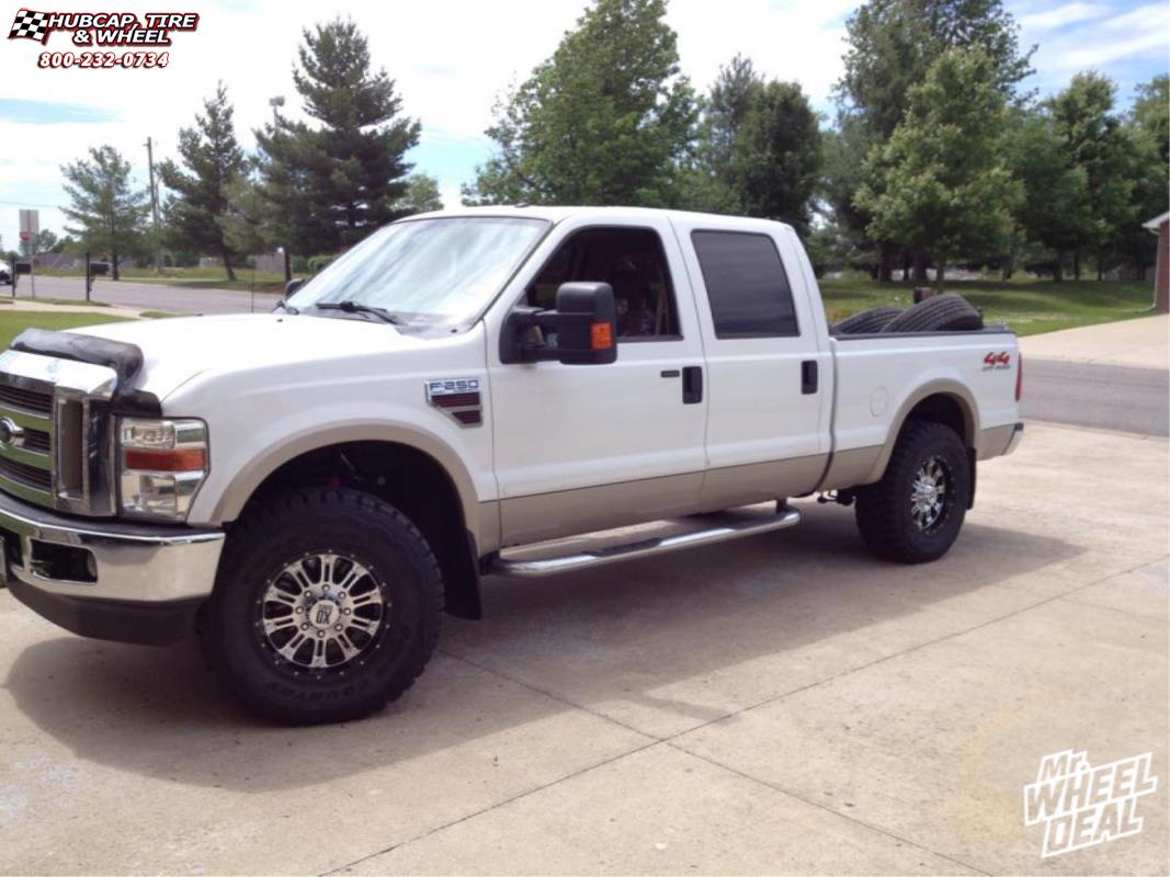 vehicle gallery/2009 ford f 250 xd series xd795 hoss 18x9  Gloss Black Machined wheels and rims