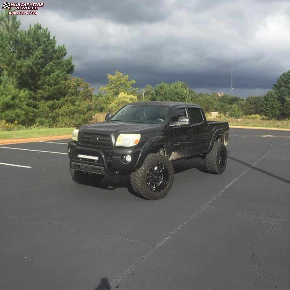vehicle gallery/2013 toyota tacoma moto metal mo962  Gloss Black & Milled wheels and rims