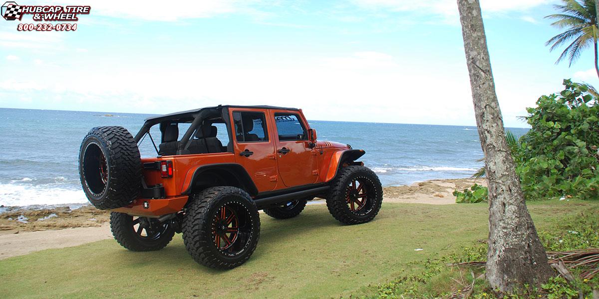 vehicle gallery/jeep wrangler fuel forged ff07 0X0  Polished or Custom Painted wheels and rims