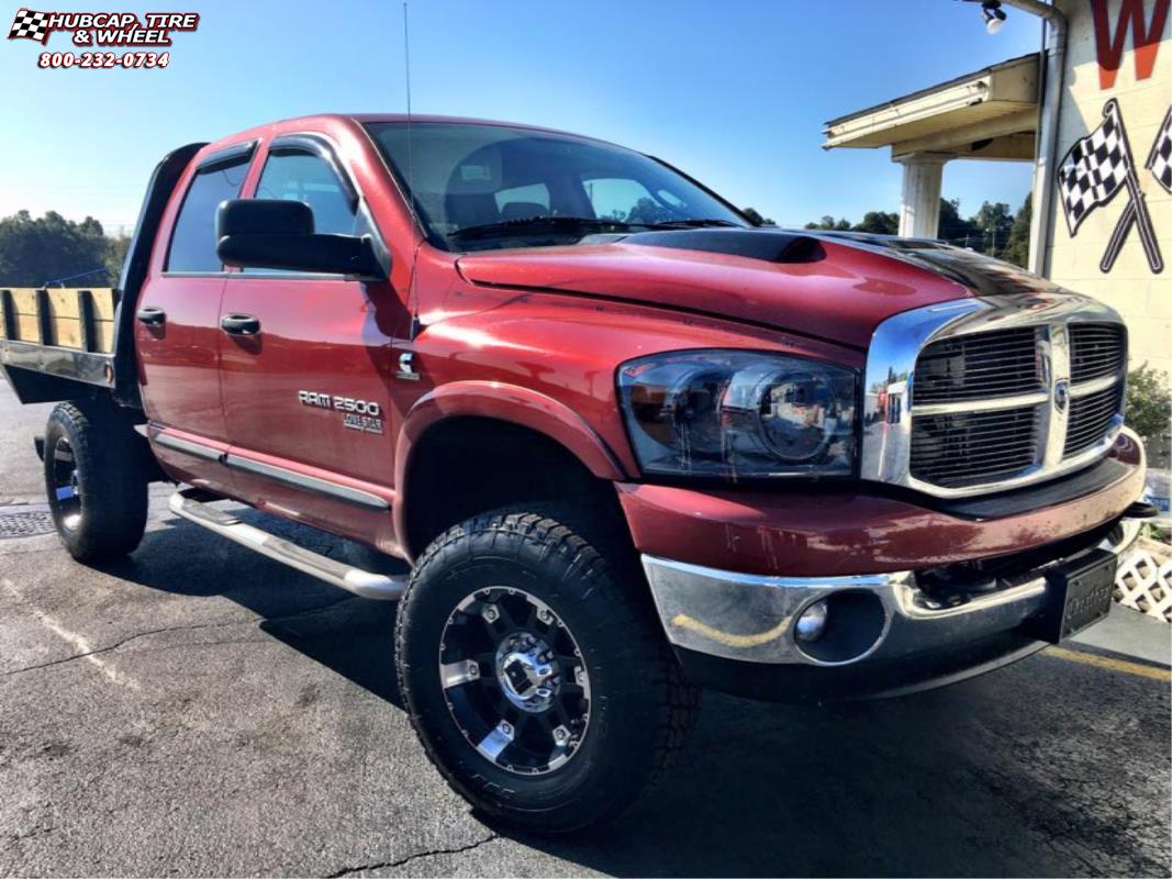 vehicle gallery/ram 2500 xd series xd797 spy x  Gloss Black Machined wheels and rims