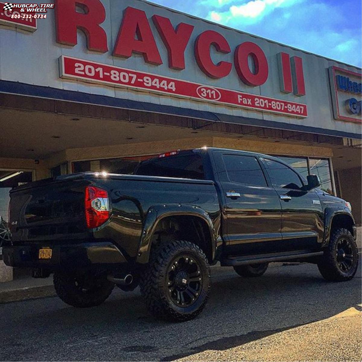 vehicle gallery/2014 toyota tundra xd series xd778 monster x  Matte Black wheels and rims