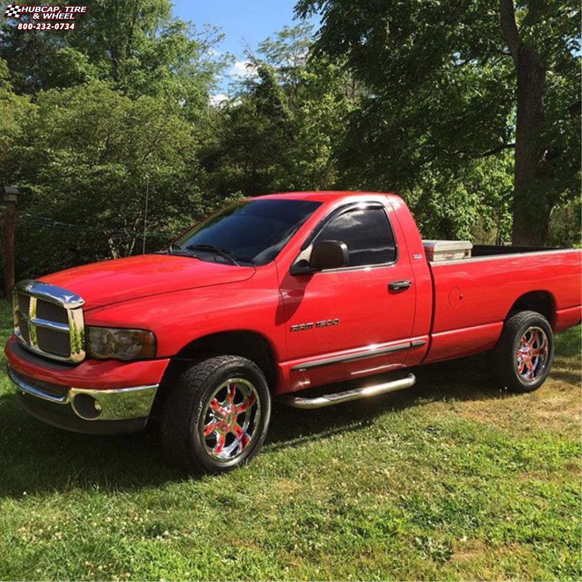 vehicle gallery/ram 1500 moto metal mo969  Chrome Red Accents wheels and rims