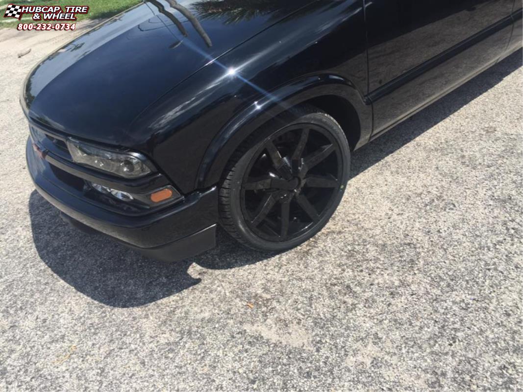 vehicle gallery/chevrolet s 10 xd series km651 slide  Gloss Black wheels and rims